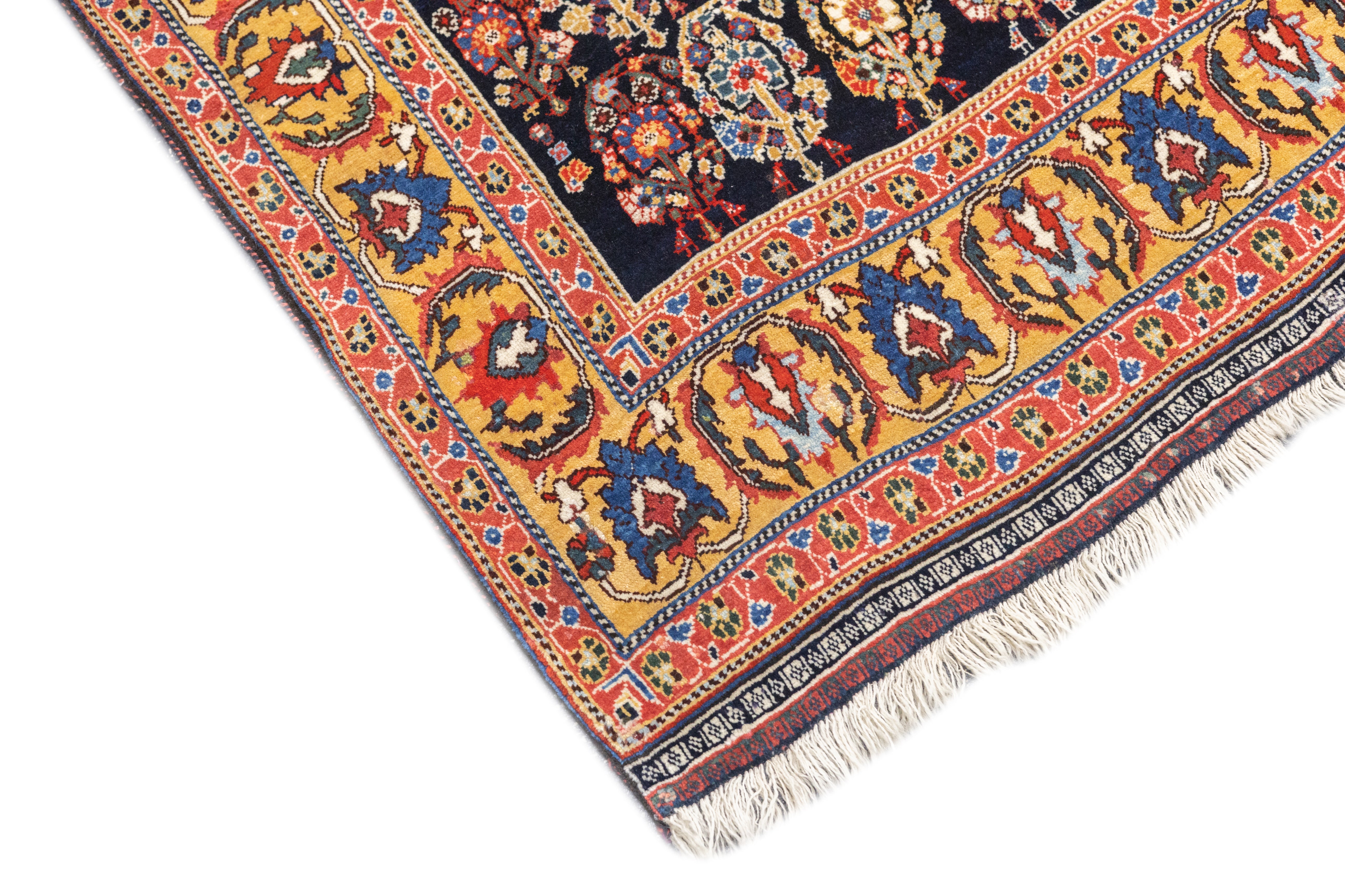 Antique Qashqai Rug 4'3'' x 7'2''