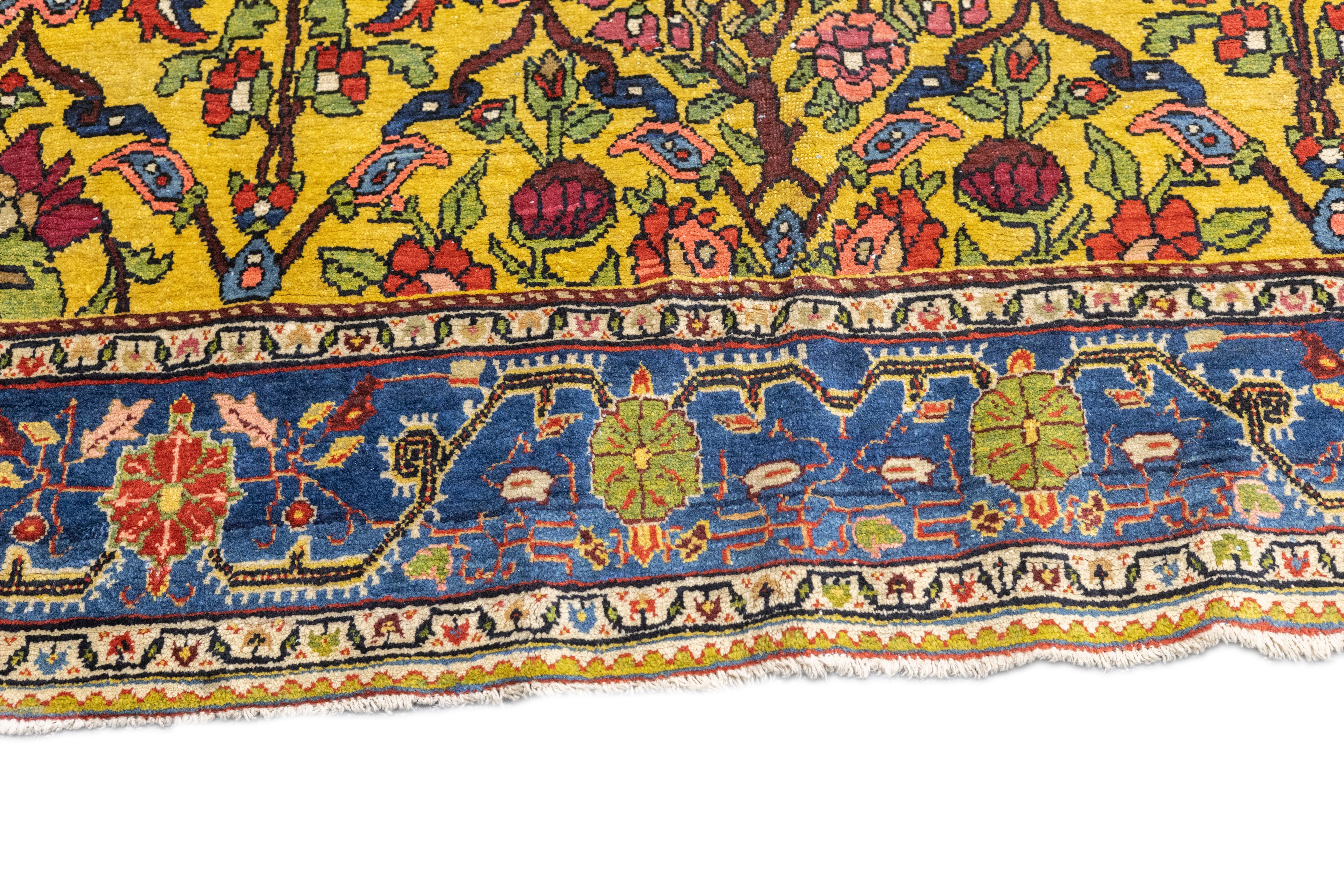Antique Bakhtiari Rug 8'7'' x 11'1''