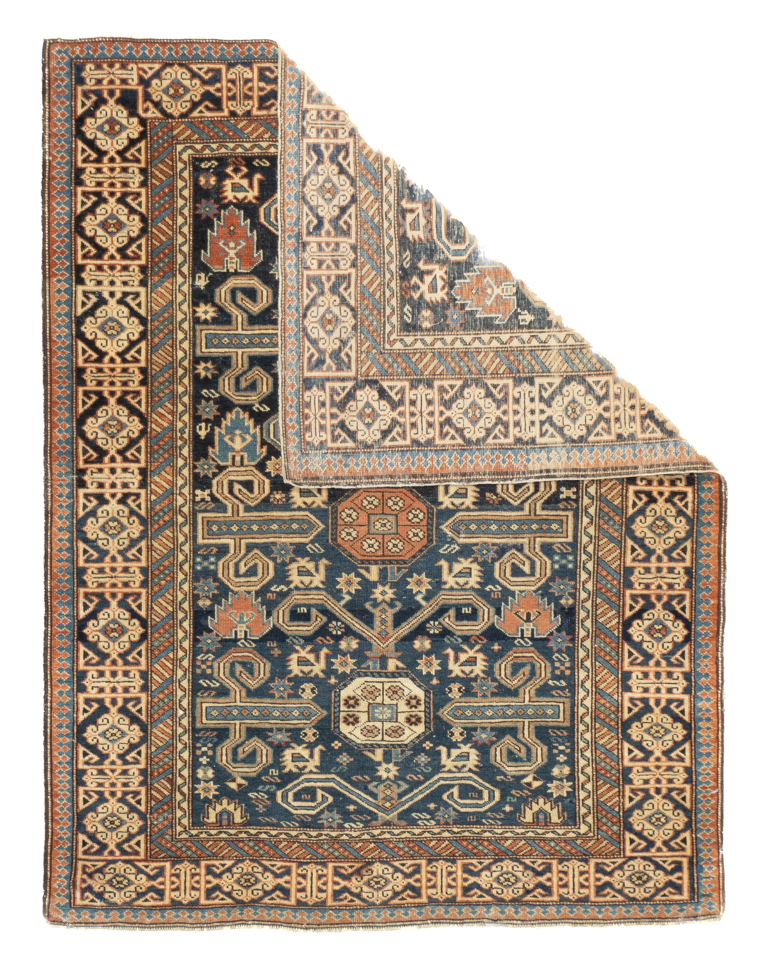 Antique Caucasian Perpedil Rug 3'1'' x 3'11''