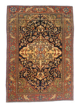 Antique Farahan Sarouk Rug 4' 6'' x 6' 6"