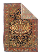 Antique Farahan Sarouk Rug 4' 6'' x 6' 6"