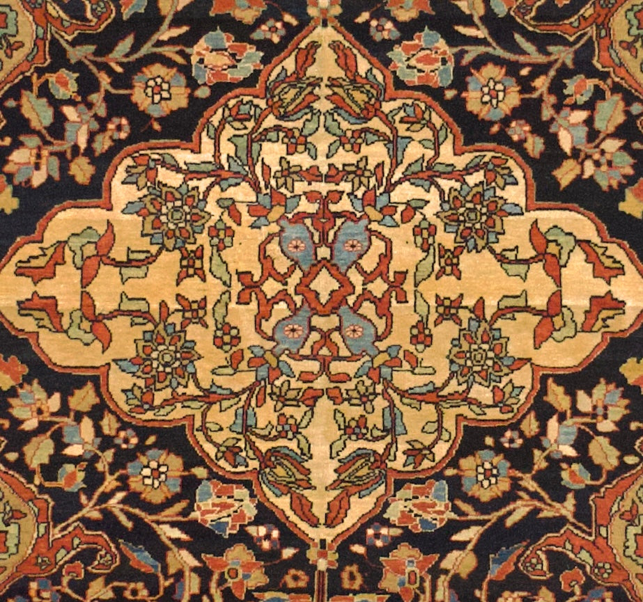 Antique Farahan Sarouk Rug 4' 6'' x 6' 6"