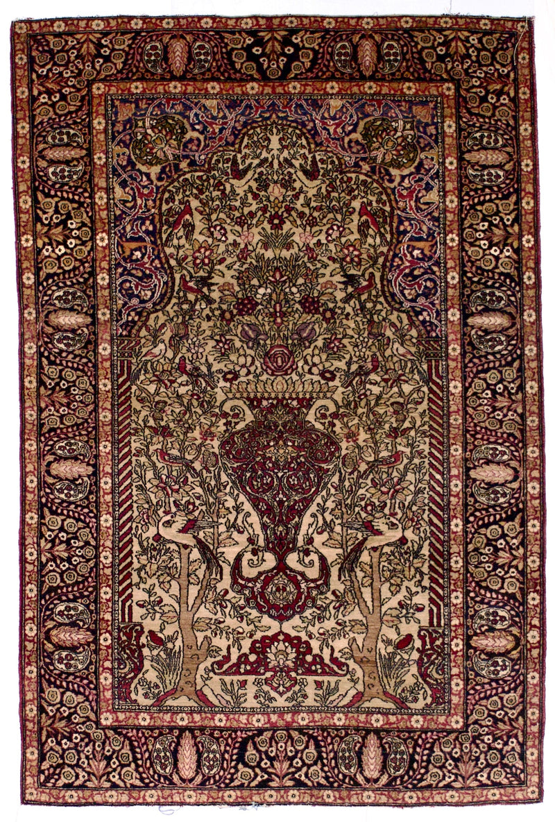 Antique  Tehran Rug 4' 8