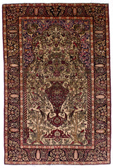 Antique  Tehran Rug 4' 8" x 7' 0"