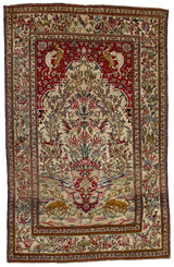 Antique Persian Tehran Rug 4' 6'' x 7' 3"
