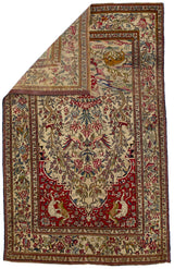 Antique Persian Tehran Rug 4' 6'' x 7' 3"