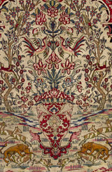 Antique Persian Tehran Rug 4' 6'' x 7' 3"