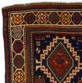 Antique Caucasian Kazak Rug 4' 2" x 7' 8''