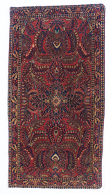 Antique  Mohajeran Sarouk Rug 2' 6" x 4' 9"