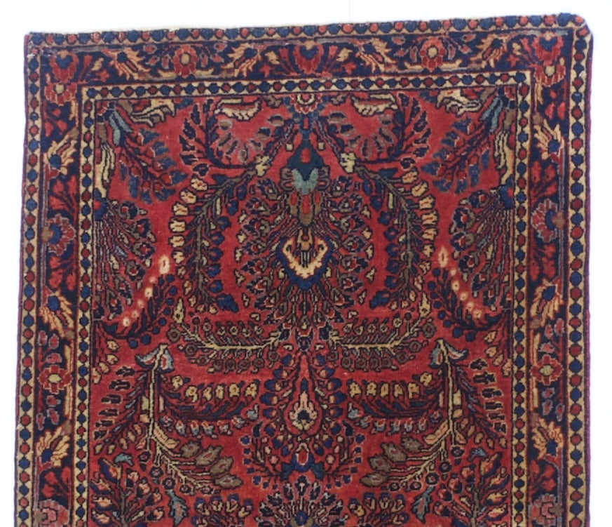 Antique  Mohajeran Sarouk Rug 2' 6" x 4' 9"