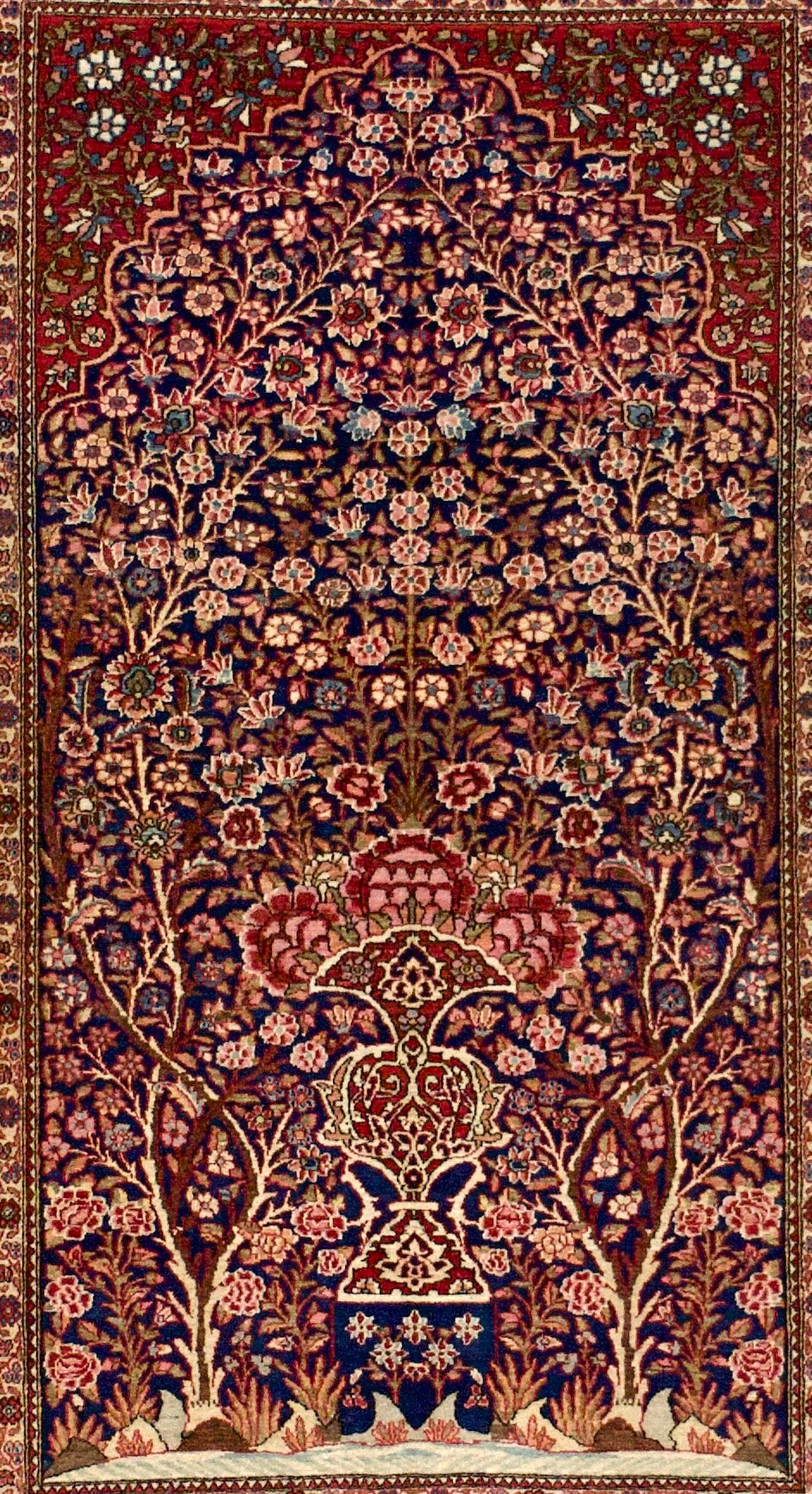Antique  Isfahan One of Pair Rug 4'5" x 6' 8"