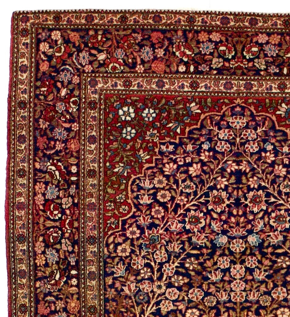 Antique  Isfahan One of Pair Rug 4'5" x 6' 8"