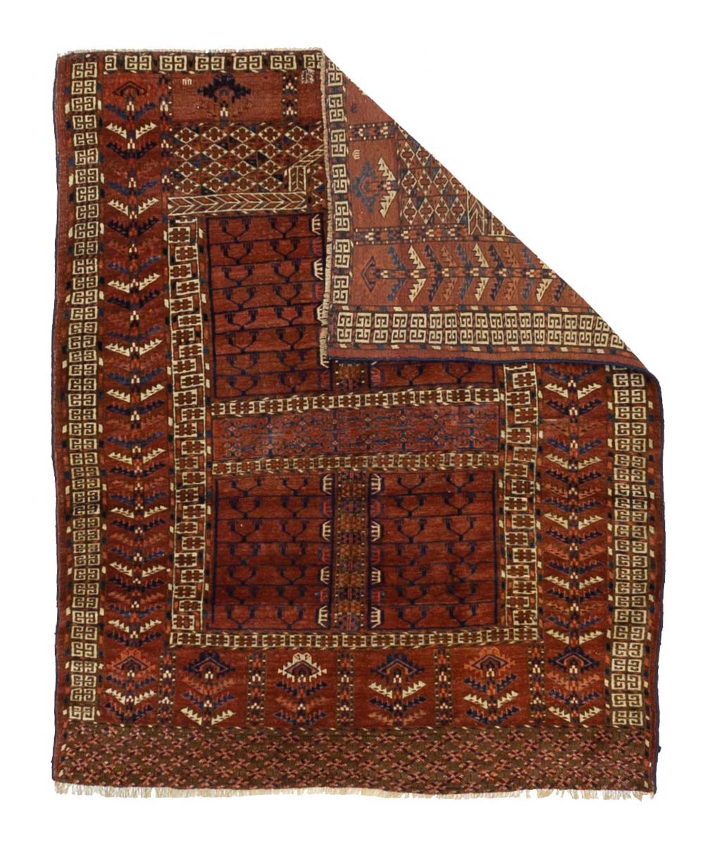 Antique Khachli Bokara Rug 4'3" x 5' 1"