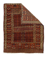 Antique Khachli Bokara Rug 4'3" x 5' 1"