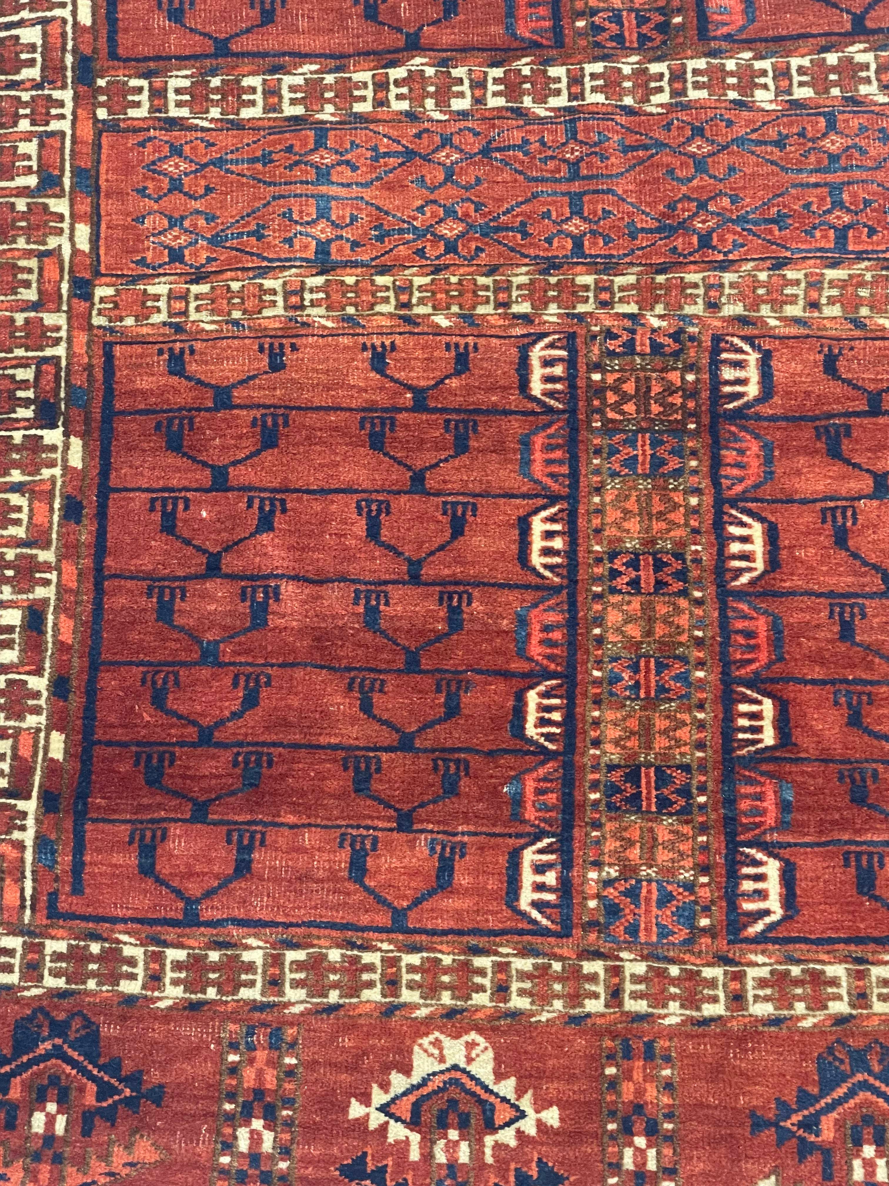 Antique Khachli Bokara Rug 4'3" x 5' 1"