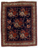 Antique  Tribal Afshar Rug 5' 2" x 6' 6"