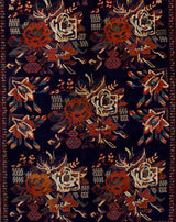 Antique  Tribal Afshar Rug 5' 2" x 6' 6"
