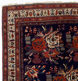 Antique  Tribal Afshar Rug 5' 2" x 6' 6"