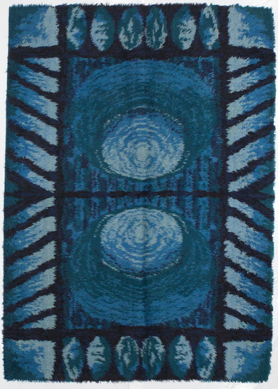 Vintage European Shag Wool Rug 5' 6