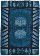 Vintage European Shag Wool Rug 5' 6" x 7' 9"
