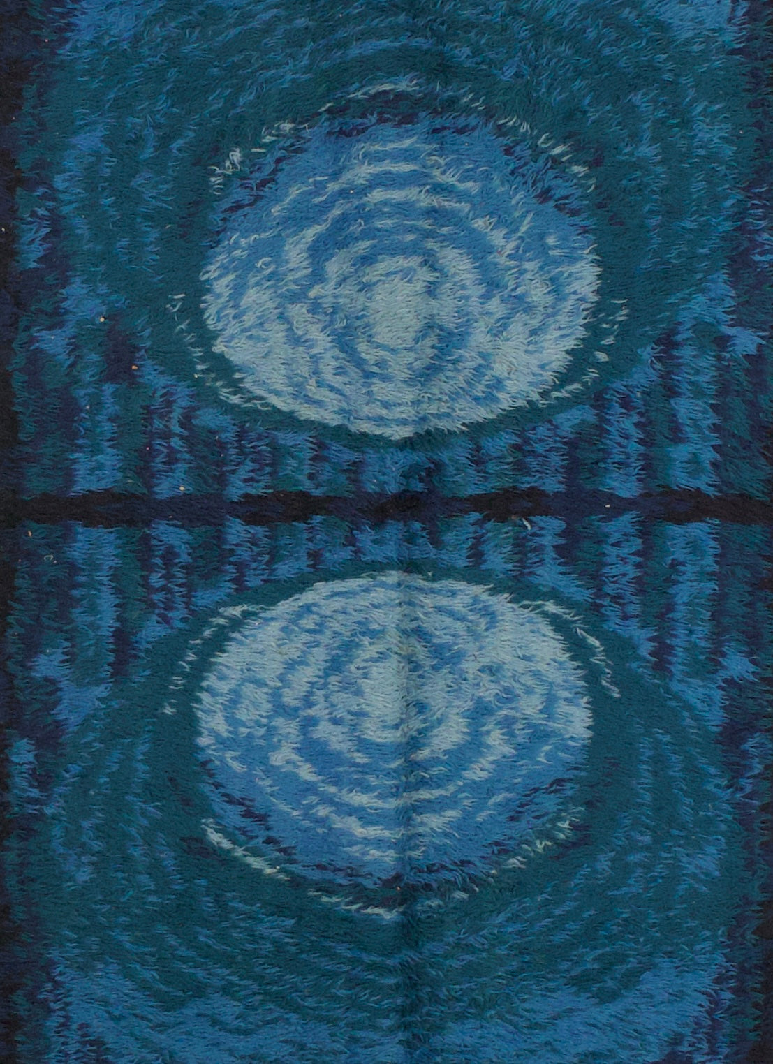 Vintage European Shag Wool Rug 5' 6" x 7' 9"
