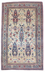 Antique  Senneh Wool Rug 4' 1" x 6' 8"