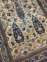 Antique  Senneh Wool Rug 4' 1" x 6' 8"
