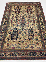 Antique  Senneh Wool Rug 4' 1" x 6' 8"