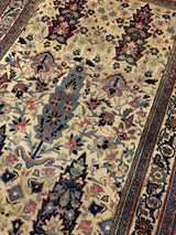 Antique  Senneh Wool Rug 4' 1" x 6' 8"