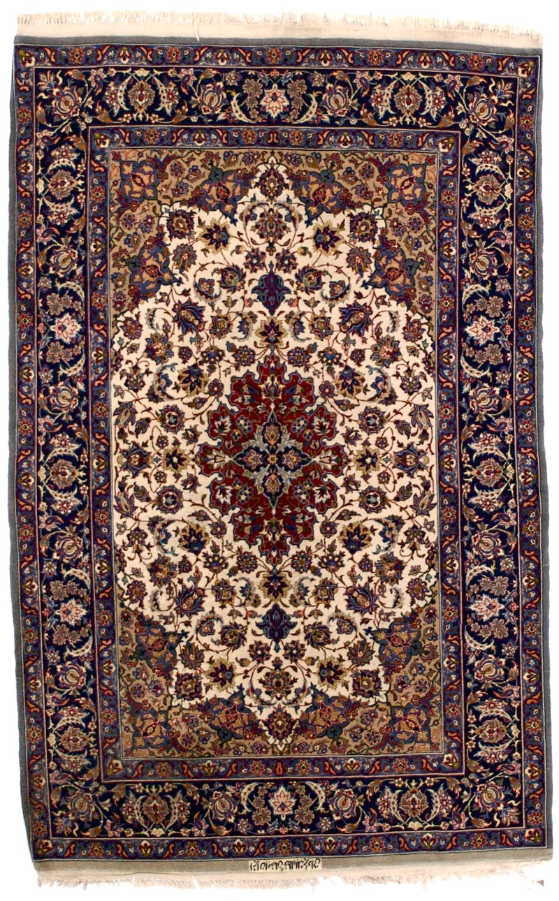 Extremely Fine Isfahan Rug 3'5
