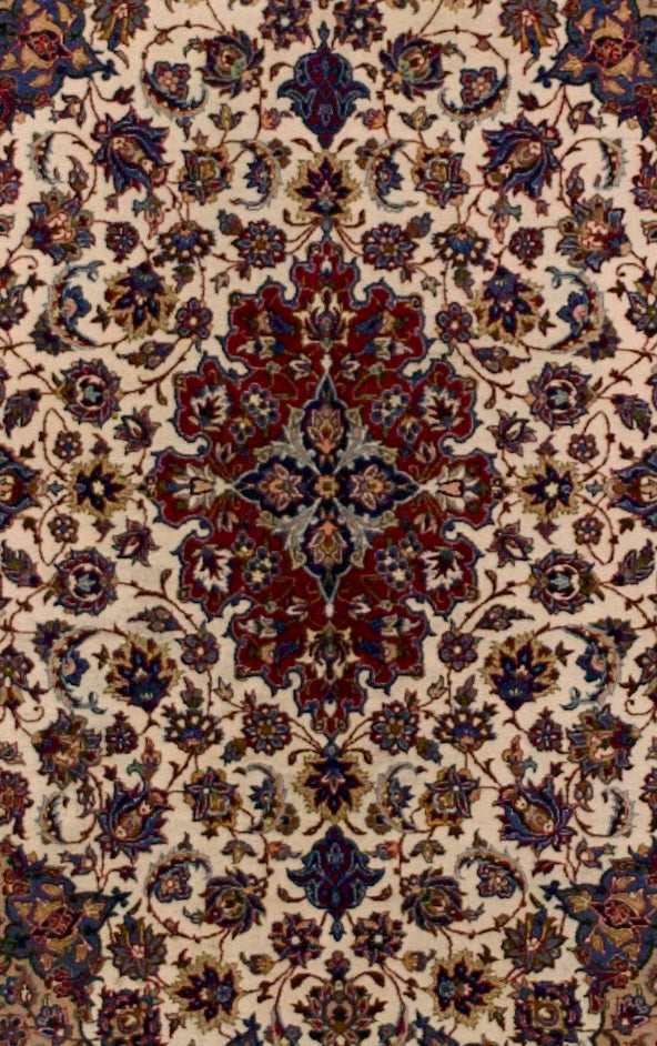 Extremely Fine Isfahan Rug 3'5" x 5' 3"