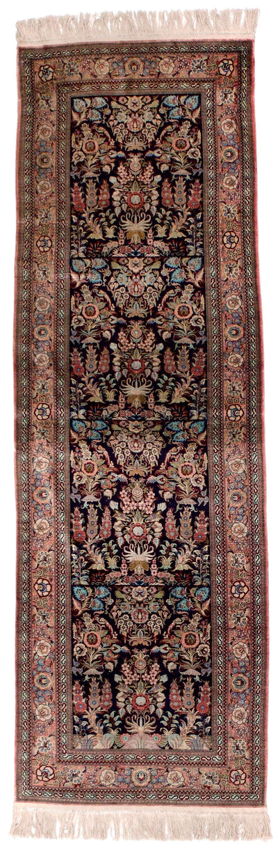 Silk Qum Runner 2' 1'' x 8' 0
