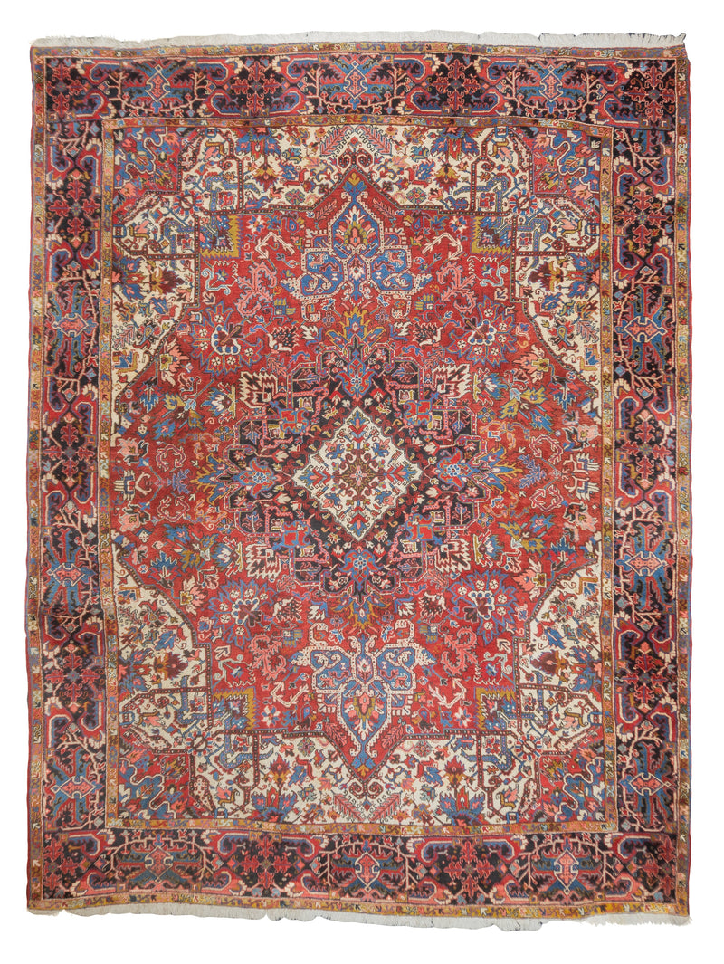Antique  Heriz Rug 9'11'' x 13'3''