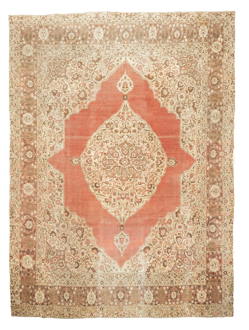 Antique Haji Jalili Tabriz Rug 9'4'' x 12'5''