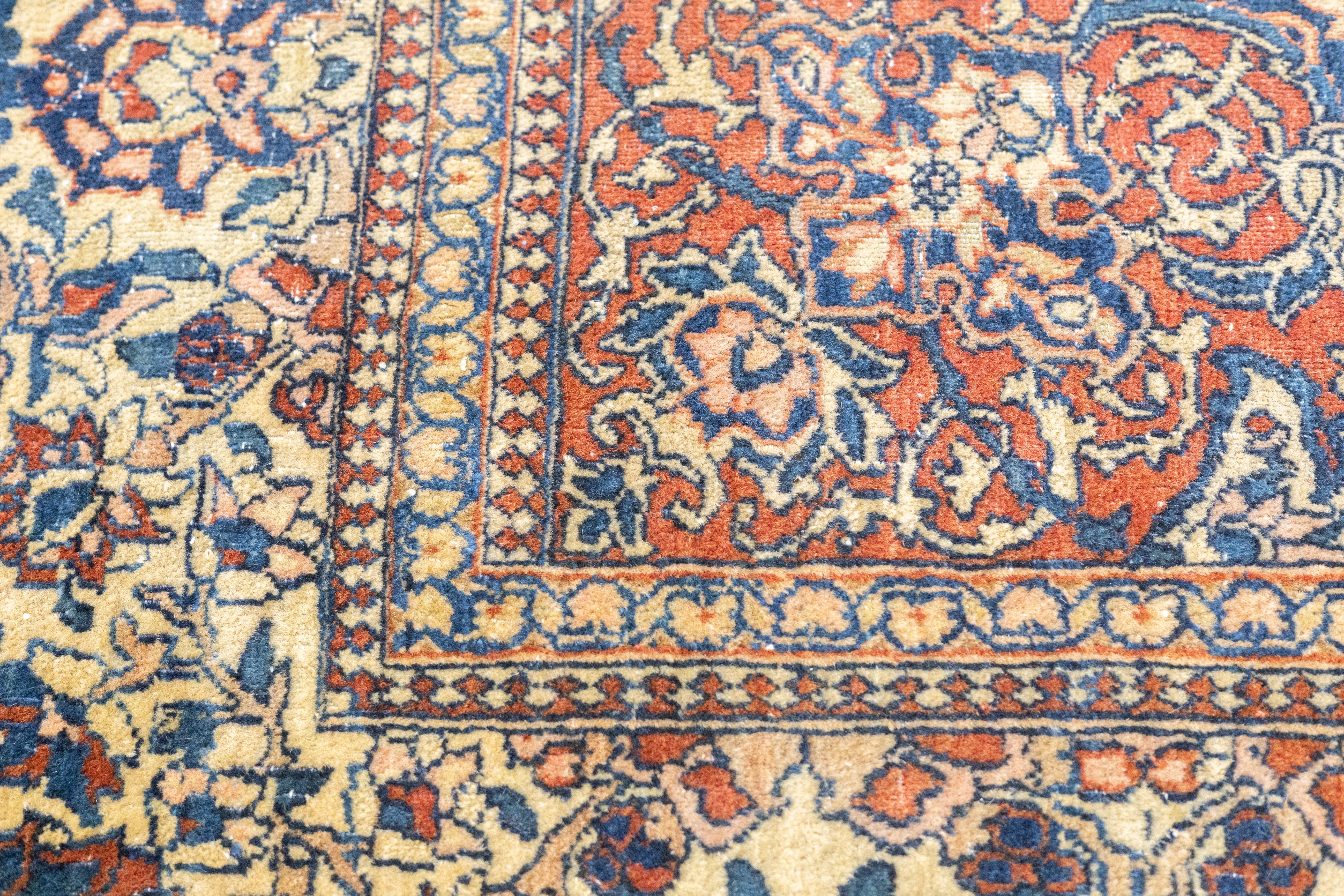 Antique Isfahan Rug 4' 2" x 6' 7"