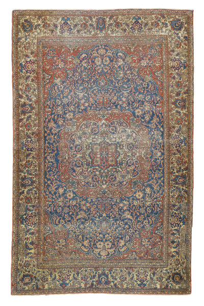 Antique Isfahan Rug 4' 2