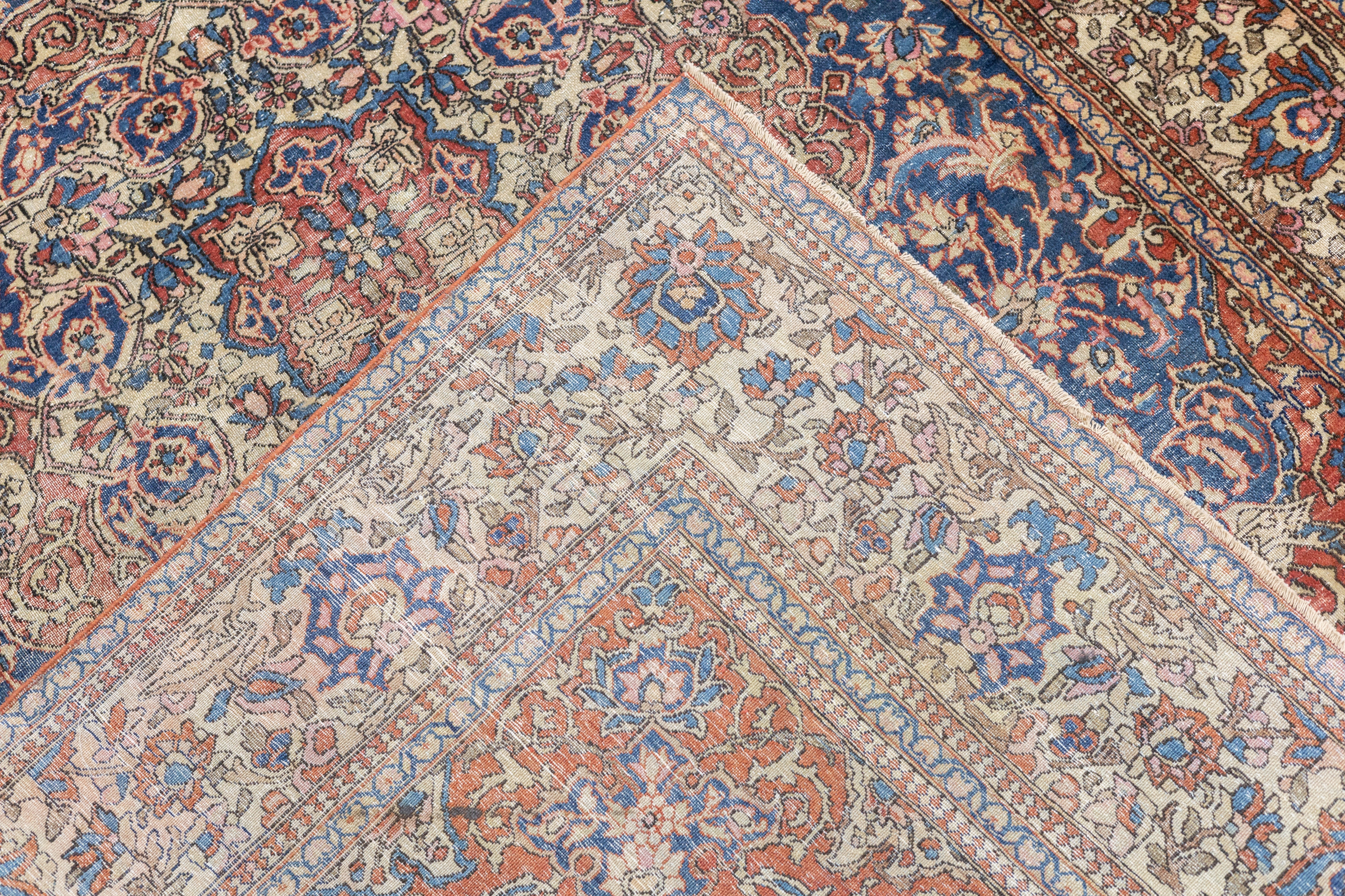 Antique Isfahan Rug 4' 2" x 6' 7"