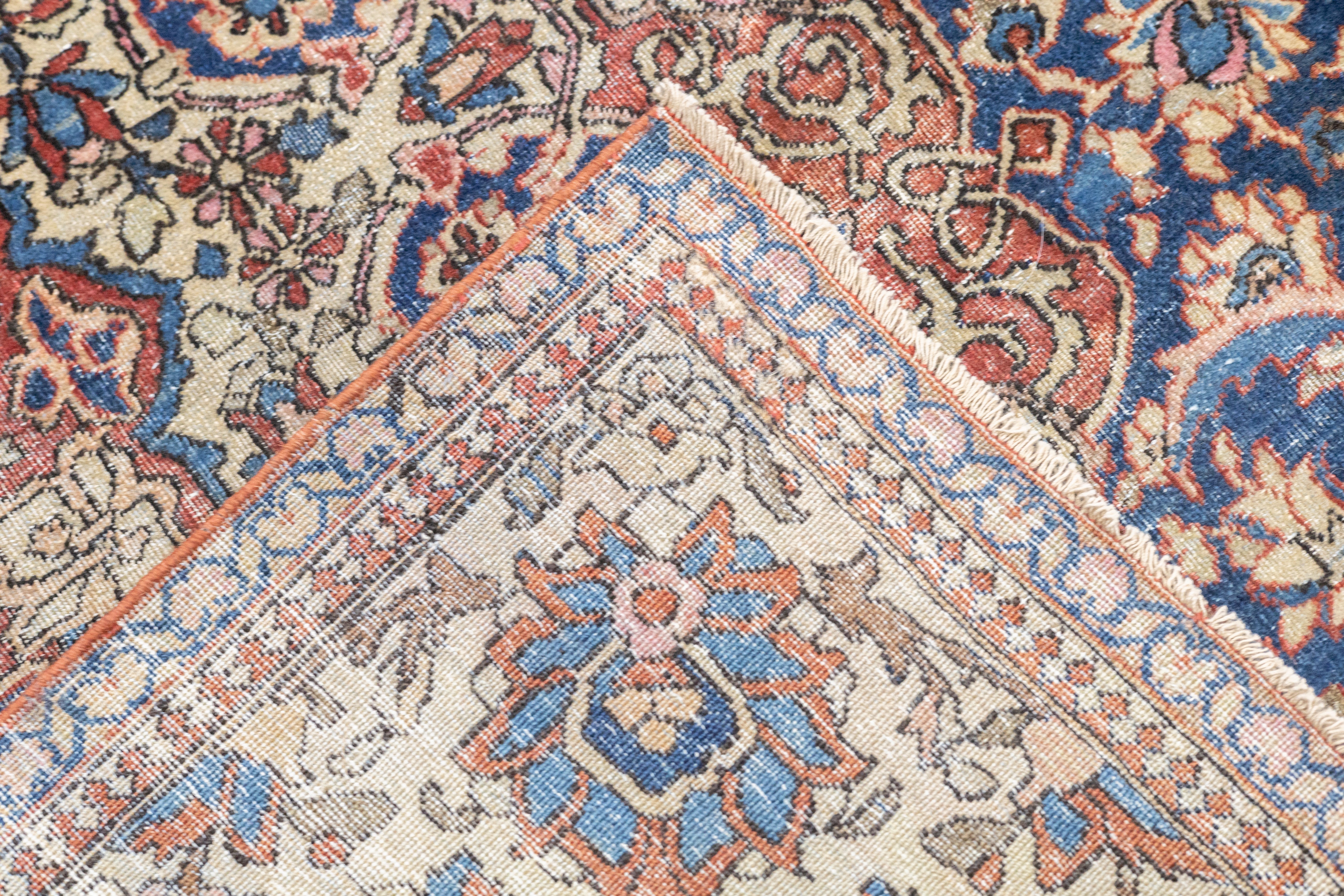Antique Isfahan Rug 4' 2" x 6' 7"