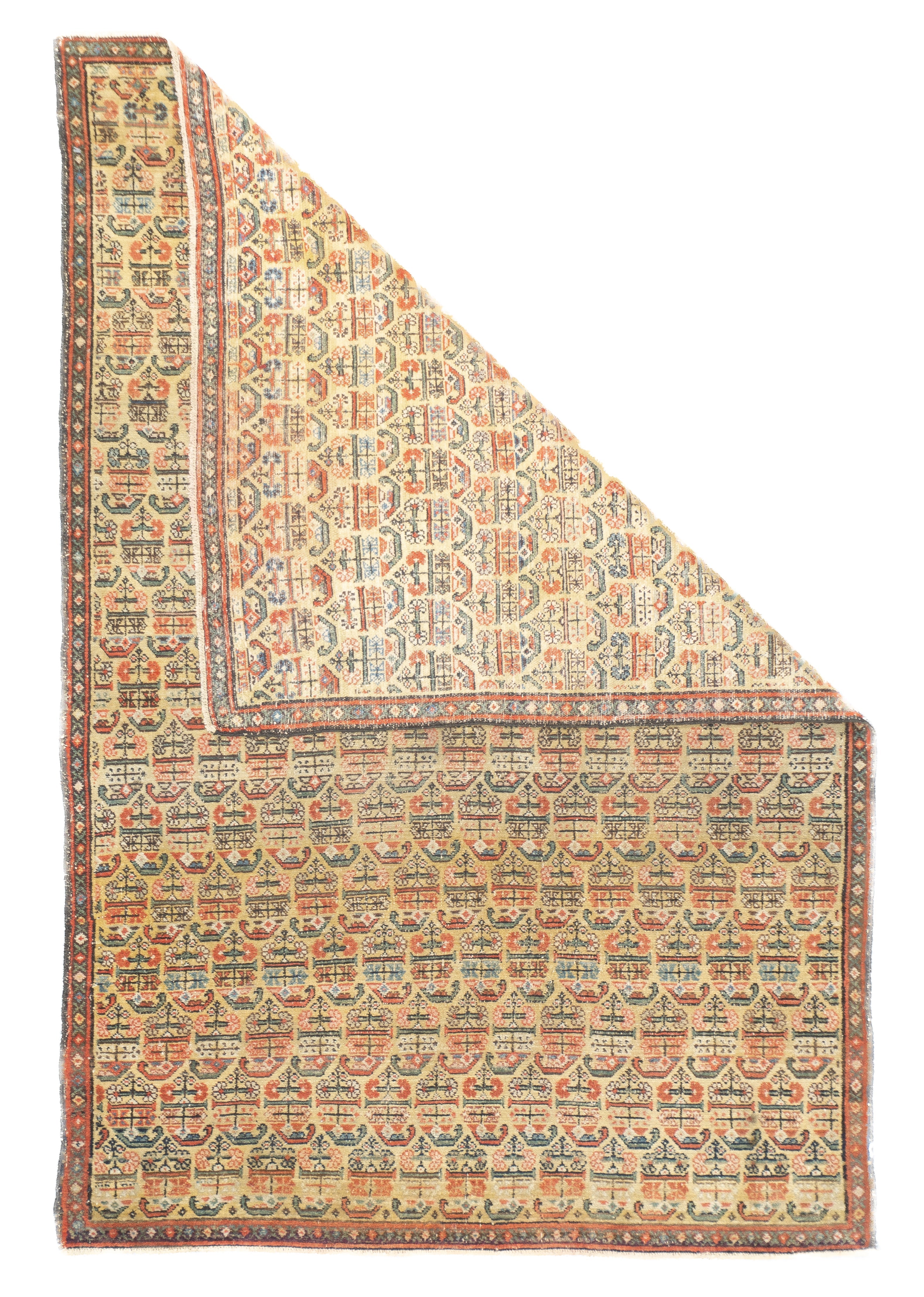 Antique  Farahan Rug 3'3'' x 4'9''
