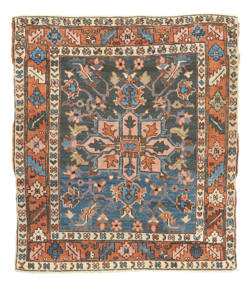 Antique Heriz Rug 4'0