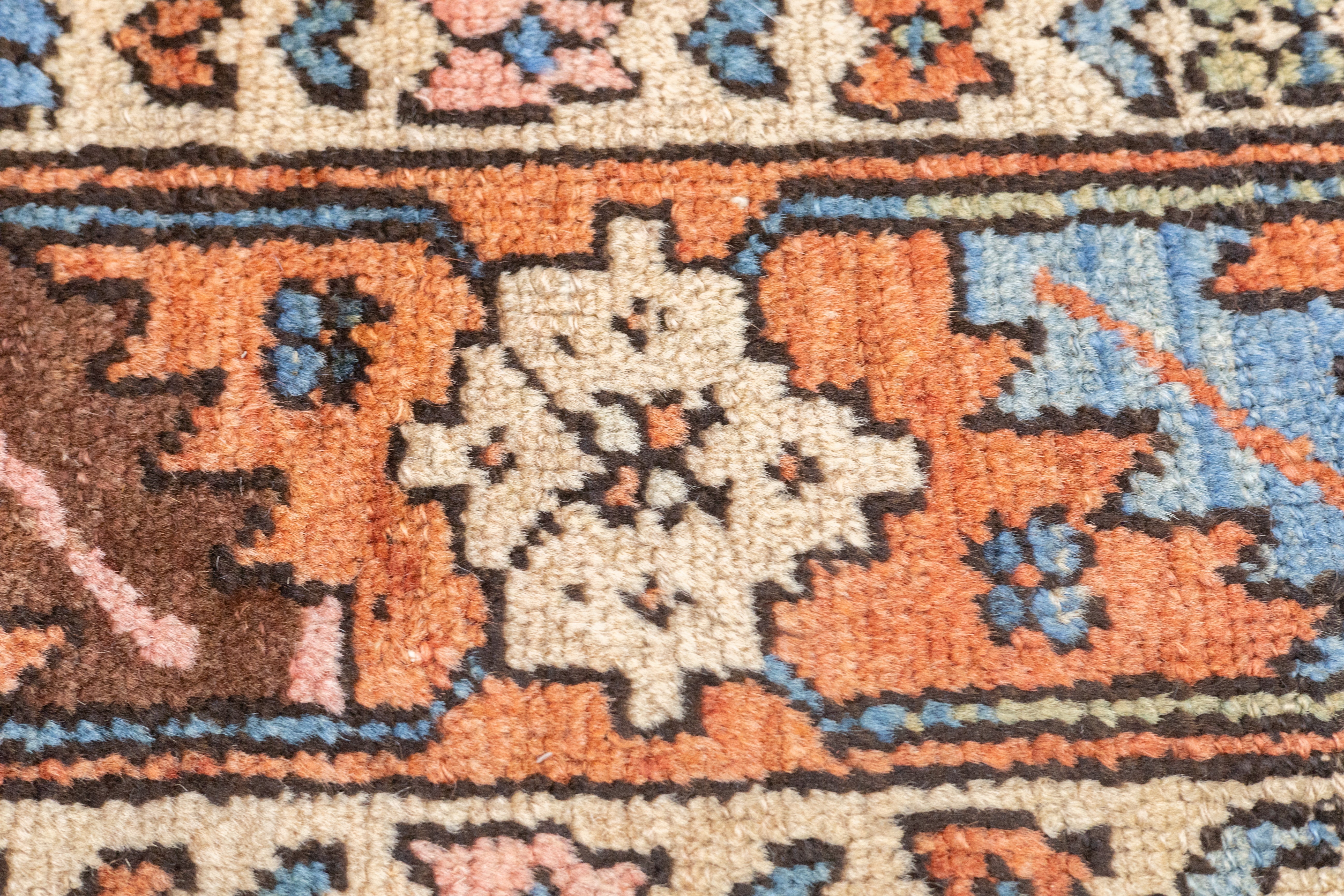 Antique Heriz Rug 4'0" x 4'5''