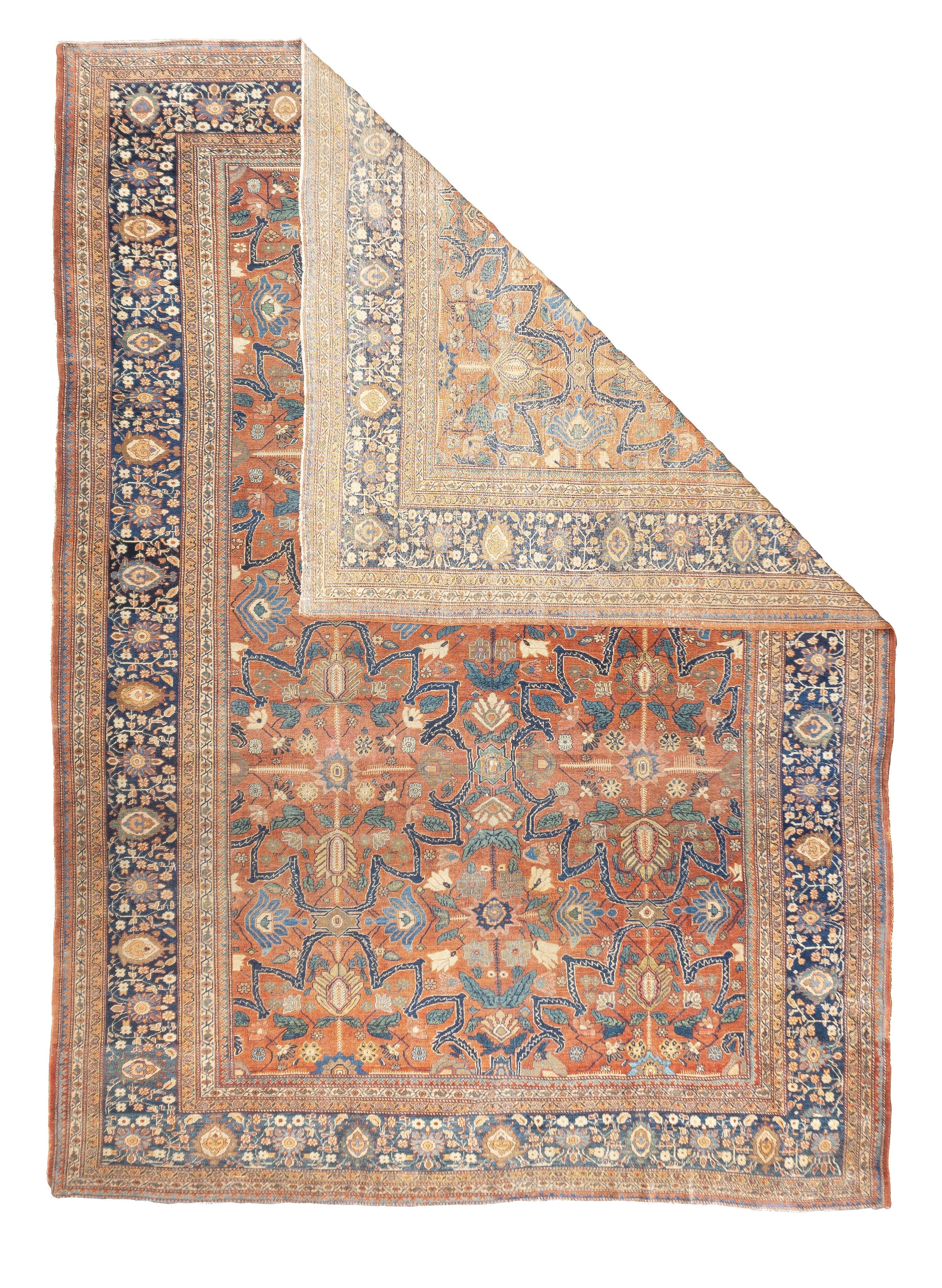 Antique Farahan Sarouk Rug 8' 10" x 12' 3''