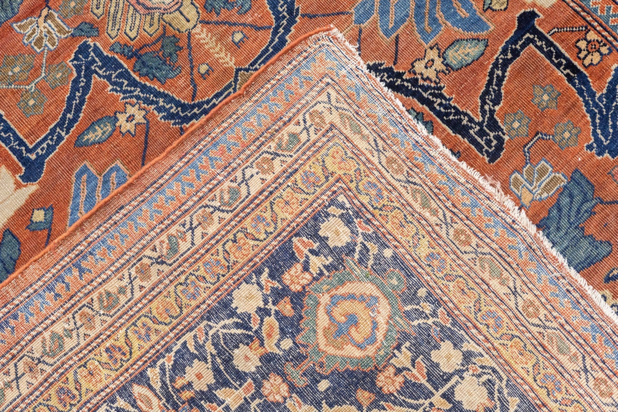 Antique Farahan Sarouk Rug 8' 10" x 12' 3''