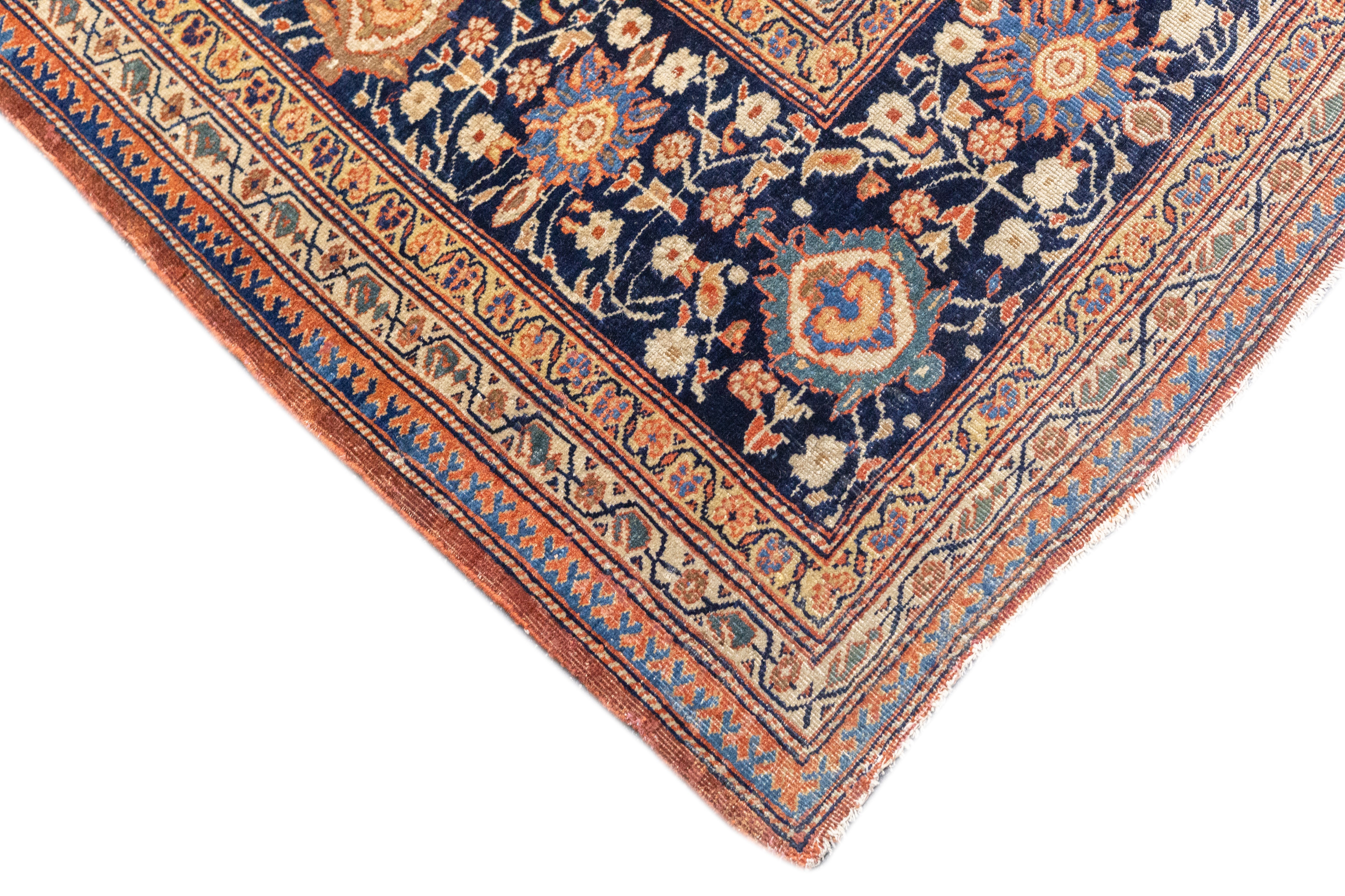 Antique Farahan Sarouk Rug 8' 10" x 12' 3''
