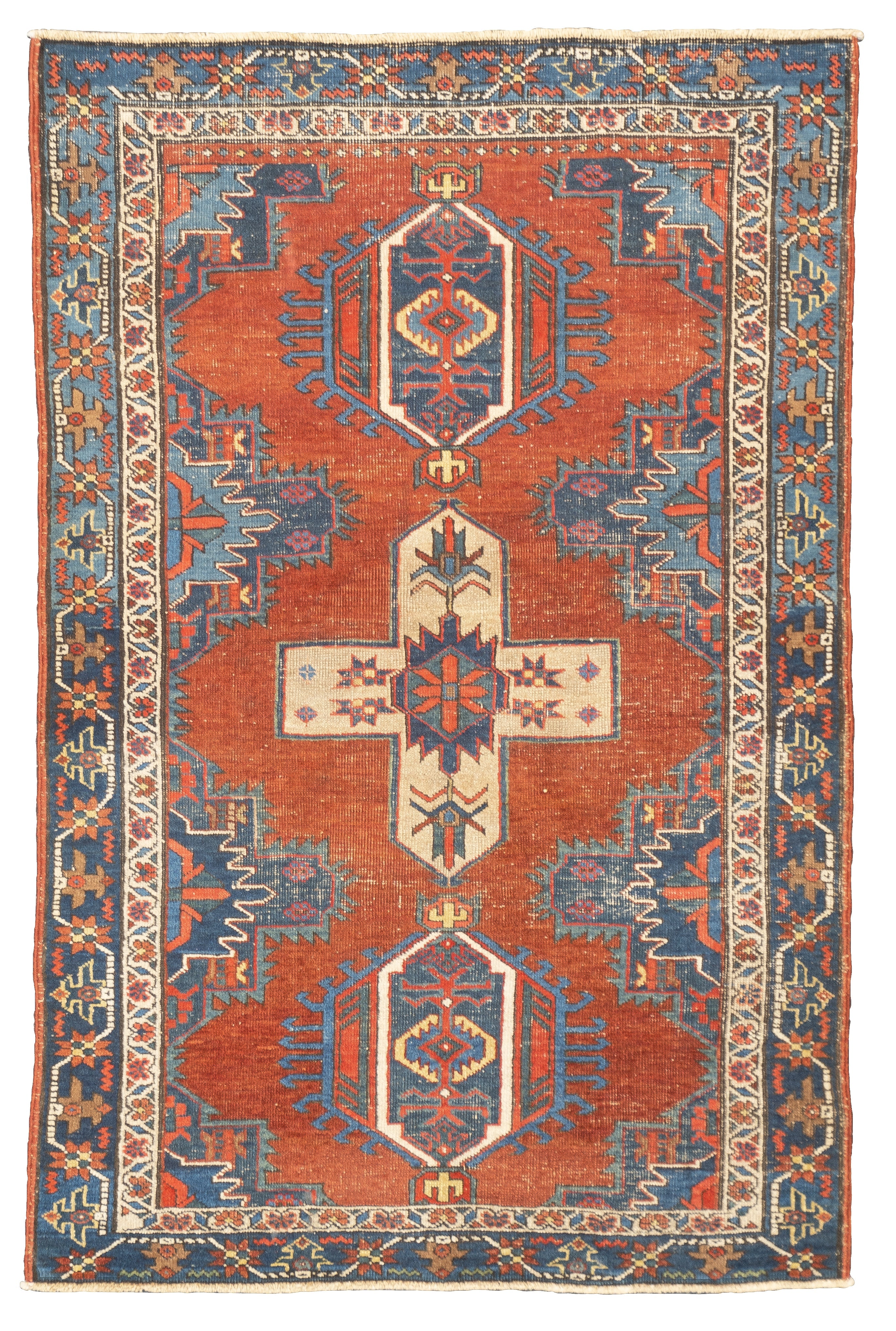 Antique Persian Heriz 3'10'' x 4'5''