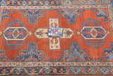 Antique  Heriz Rug 3'10'' x 4'5''