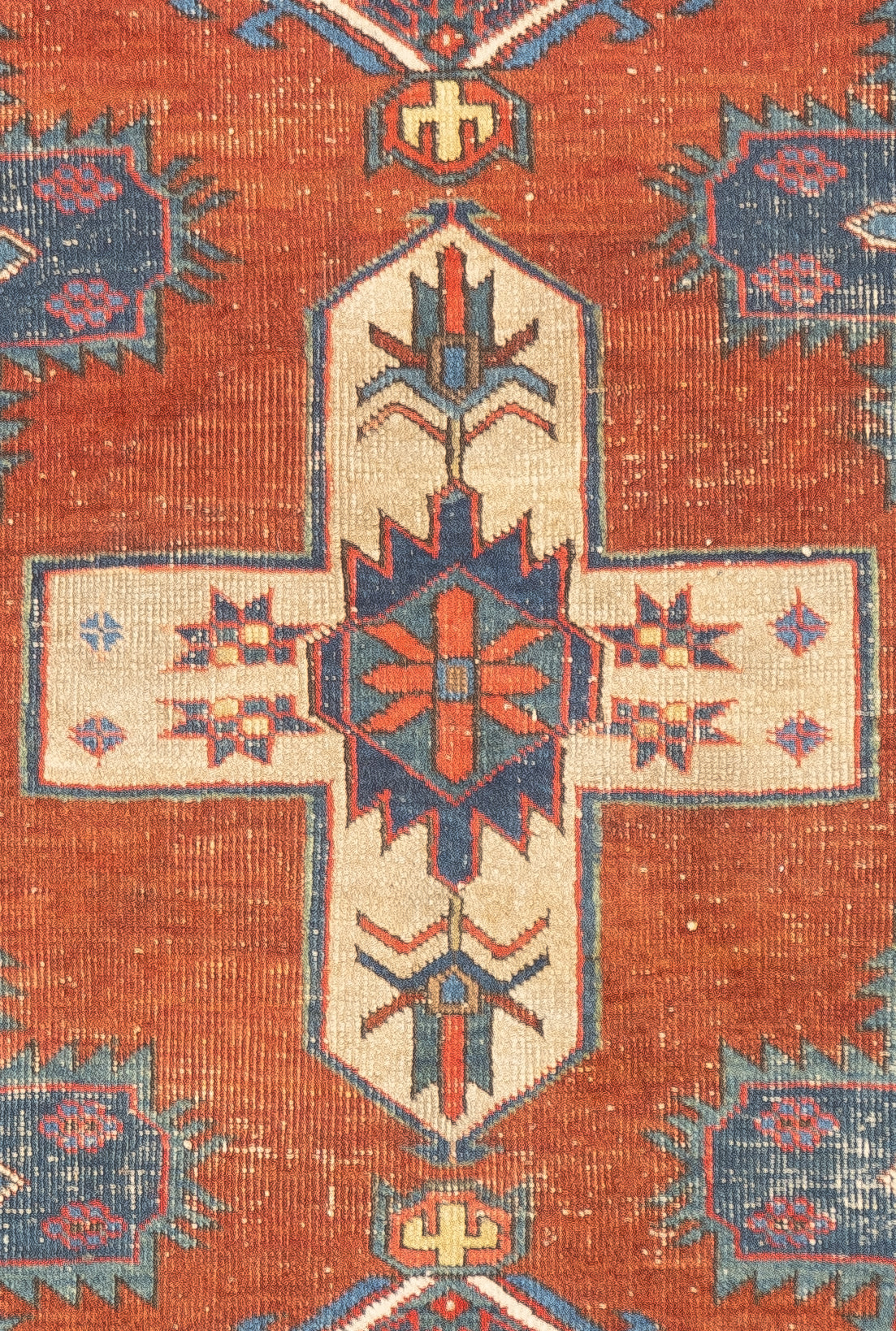 Antique  Heriz Rug 3'10'' x 4'5''