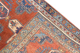 Antique  Heriz Rug 3'10'' x 4'5''