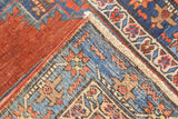 Antique  Heriz Rug 3'10'' x 4'5''