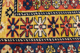 Antique Kuba Shriven Rug 3' 4" x 4' 11"